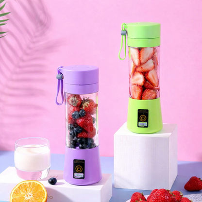 Mini Liquidificador Portátil Recarregável Com 6 Lâminas 380ml