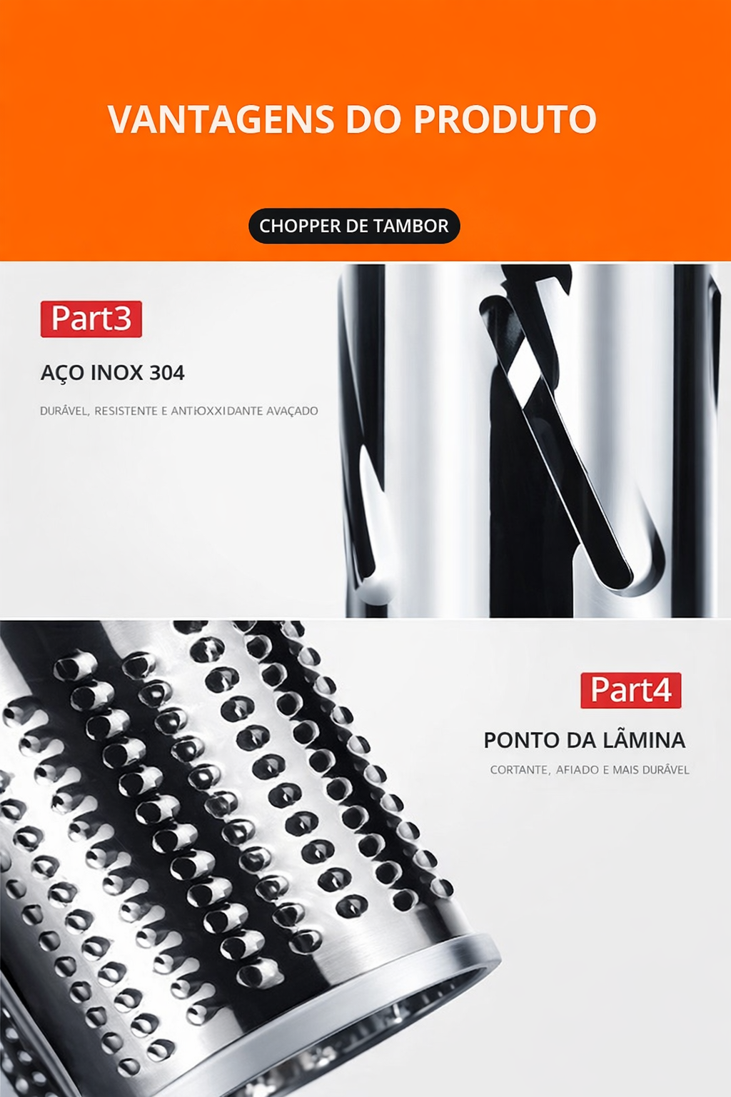 Fatiador de Legumes Manual 3 em 1