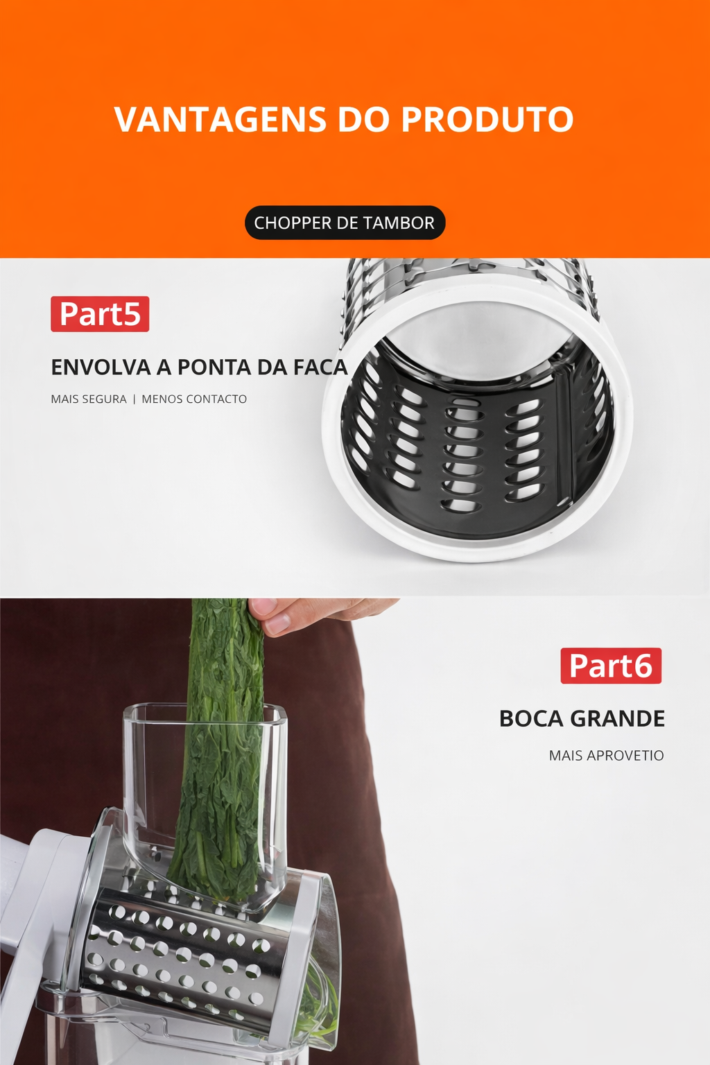 Fatiador de Legumes Manual 3 em 1