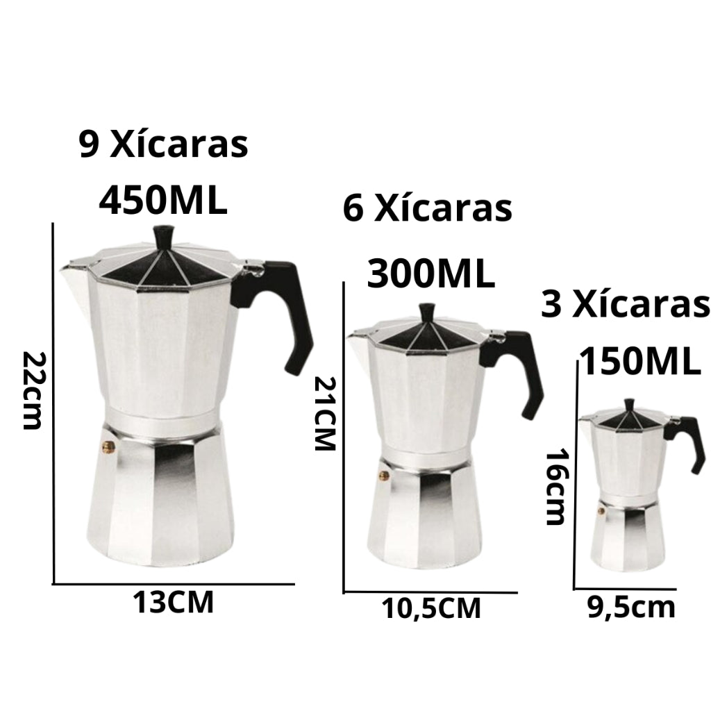 Cafeteira Italiana de Alumínio