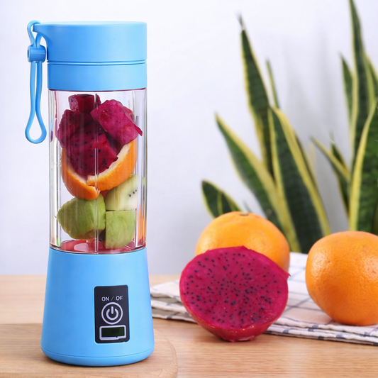 Mini Liquidificador Portátil Recarregável Com 6 Lâminas 380ml