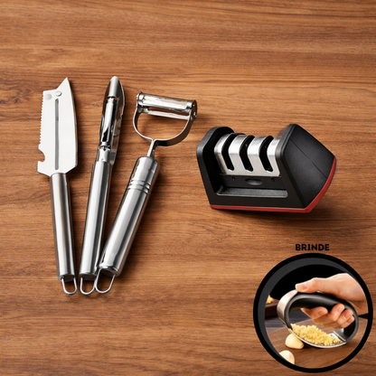 Kit 3 Descascadores Inox